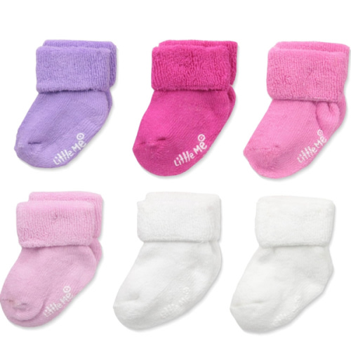 Little Me baby-girls 6 Pack Variety Socks