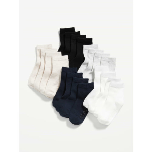 Unisex Crew Socks 10-Pack for Toddler & Baby