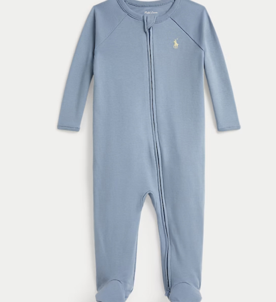 Cotton Interlock Footed Coverall