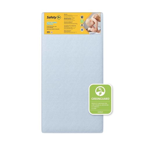 Safety 1st Heavenly Dreams Baby Crib & Toddler Bed Mattress, Waterproof Cover, Firm, Fits Standard Size Cribs & Toddler Beds, Blue