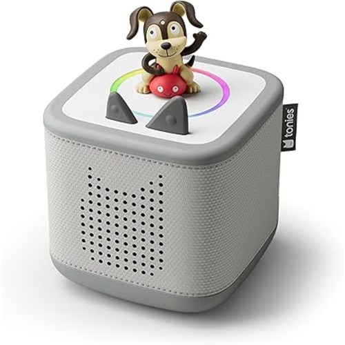 Toniebox 2 Audio Player Bundle for Kids 1+ with Playtime Puppy - Moon Gray