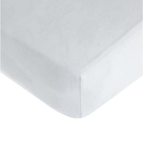 American Baby Company TL Care 100% Natural Cotton Fitted Mini Crib Sheet 38" x 24" - Soft & Breathable Small Nesting Portable Crib Sheet, Fits Pack N Play Mattresses, White, for Boys & Girls