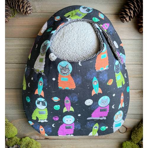 Bib | Astronaut Cats Baby Bib | Kitties in Space Rockets Planets Moon Cute Cat Kittens Astro STEM Teething Birthday Baby Shower Gift