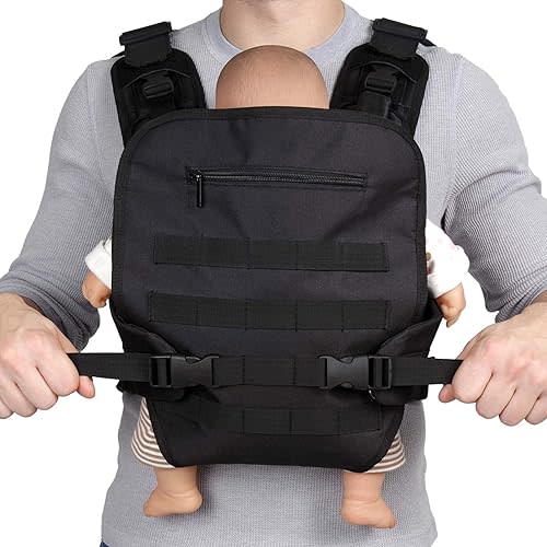 JumpOff Jo Military-Inspired Baby Carrier for Men - Soft Front Pack for Dads with MOLLE/PALS Compatibility