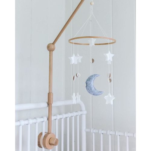 Baby Crib Mobile Holder Arm Wooden