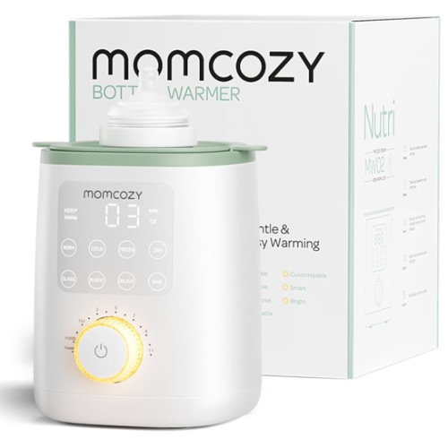 Momcozy Retain Nutrients Bottle Warmer, 9-in-1 Baby Bottle Warmer with Night Light, Accurate Temperature to Preserve Fullest Nutrients in Breast Milk, Bottle Warmers for All Bottles