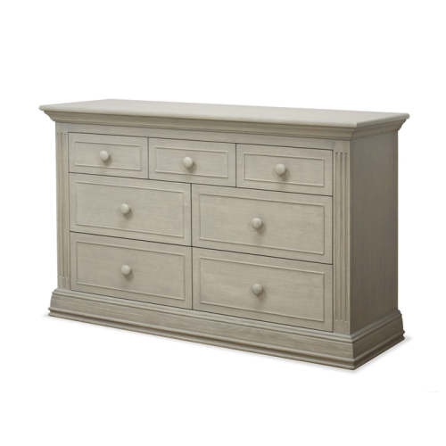 Sorelle Furniture Providence 7-Drawer Double Dresser in Heritage Fog