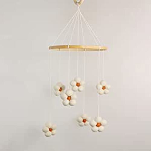Amazon.com : Baby Mobile for Crib - Felt Flower Mobile - Flower Baby Mobile - Boho Crib Mobile - Boho Nursery Decor - Crib Mobile for Girls, Boys - Mobile for Bassinet, Pack N Play - Flower : Baby