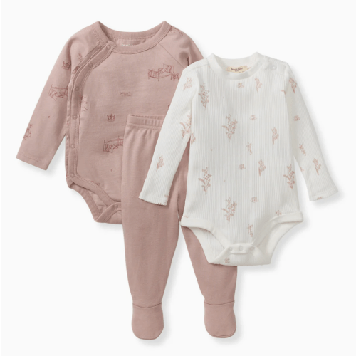 Wildflower 3 Piece Bodysuit & Pant Set – Burt's Bees Baby