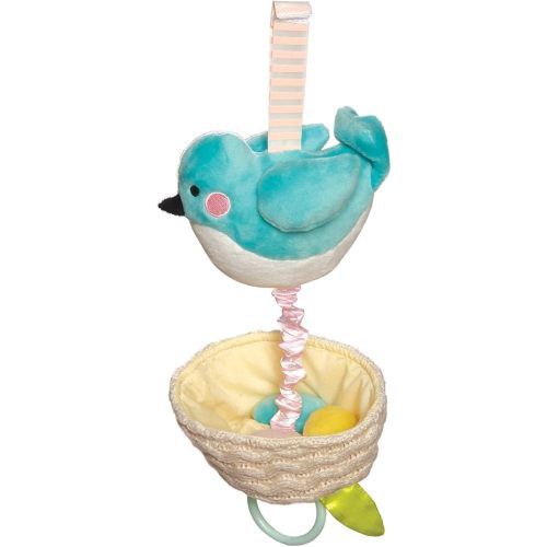 Manhattan Toy Lullaby Bird Pull Musical Crib and Baby Toy