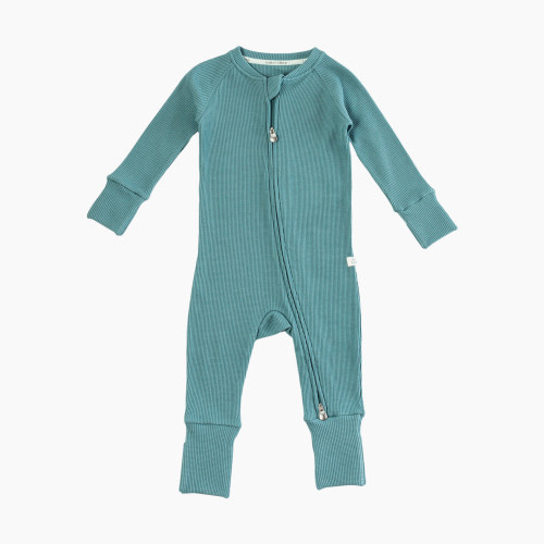 Loulou Lollipop Waffle Sleeper - Smoke Blue, 0-3 M