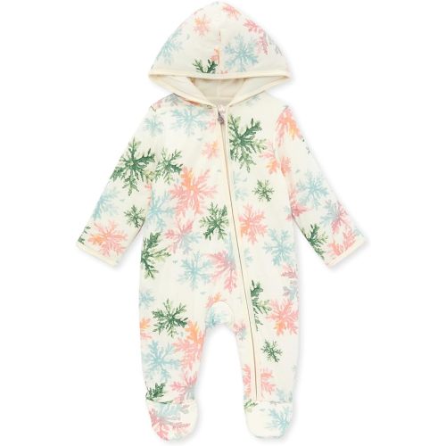 Burt's Bees Baby Romper Jumpsuit 0-3 Months - Snowy Crystals Bunting