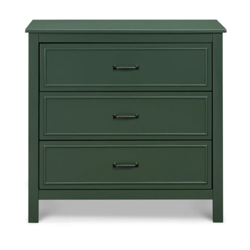 Charlie 3-Drawer Dresser - Forest Green