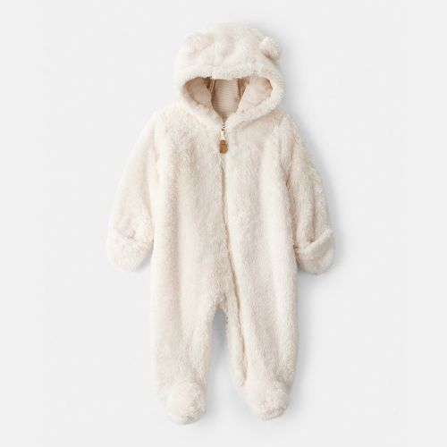 Carter's Hooded Long-Sleeve Sherpa Jumpsuit