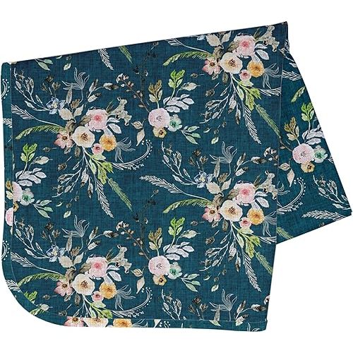 BapronBaby Boho Floral Splash Mat - Waterproof Catch-All for Under High Chairs, Floors, Tables, Playtime or Arts & Crafts - Machine Washable - 45" x 45”