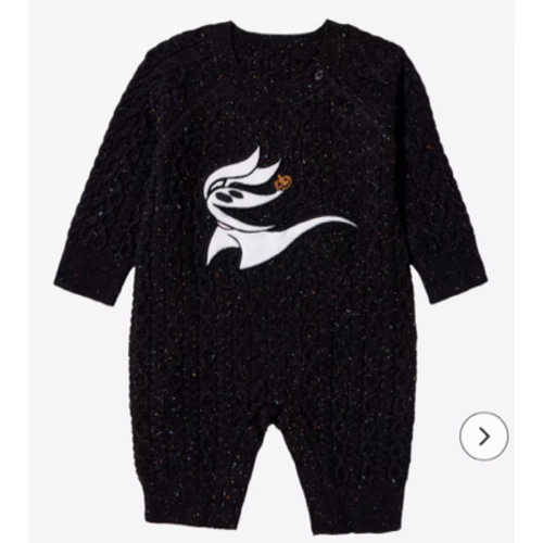 Disney The Nightmare Before Christmas Zero Cable Knit Infant One-Piece | BoxLunch