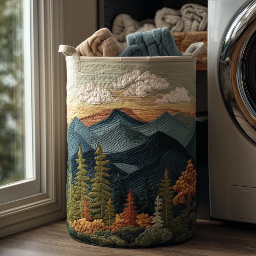 Forest Glow Quilted Laundry Basket NCU0TH2934 – Quiltnest