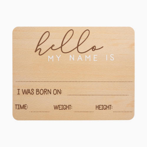 Pearhead Hello World Fill-In Baby Arrival Sign