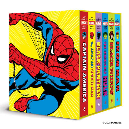 My Mighty Marvel First Book Collection: 6 Board Books : Captain America, Spider-Man, Black Widow, Black Panther, the Hulk, and Iron Man! (Multiple copy pack)