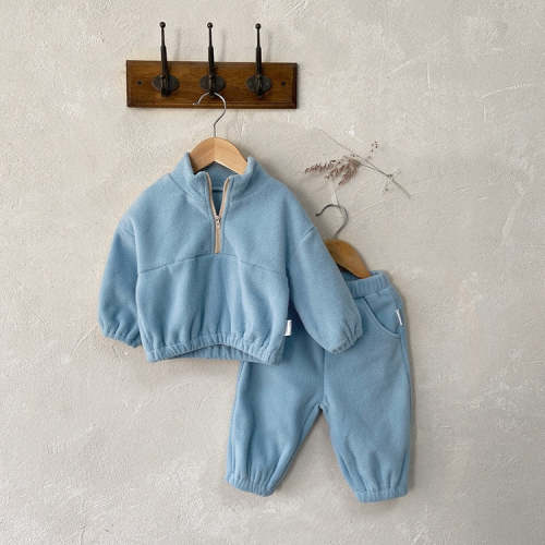 Solid Warm Tracksuit Jogger Set