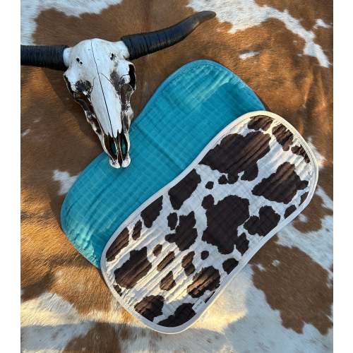 Yeehaw baby muslin cotton baby burp cloth set