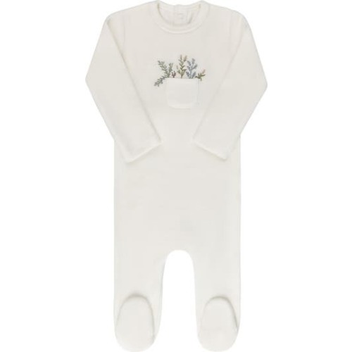 Velour Pocket Full of Flowers Collection - Footie