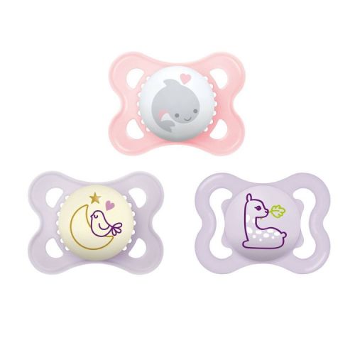 MAM Pacifier Variety Pack 0-6m - Girl - 3pk