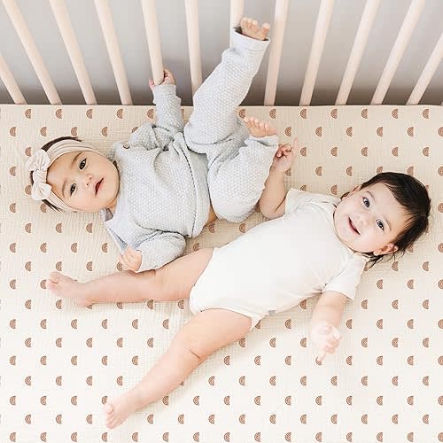 Konssy Muslin Fitted Crib Sheets