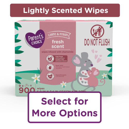 Parent's Choice Fresh Scent Baby Wipes, 900 Count (Select for More Options)