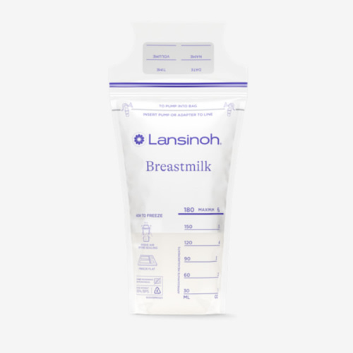 Lansinoh Breastmilk Storage Bags, 100 Count, Baby Essentials, Fast Freeze & Thaw Breast Milk Bags for Baby Bottle Feeding, Superior Strength & Stretch, 6 Ounce
