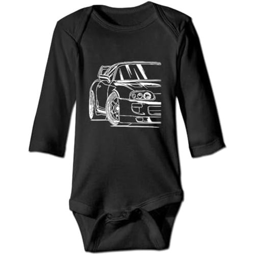 Beautiful Car Newborn Baby Bodysuit Short Sleeve Outfits Long Sleeve Rompers