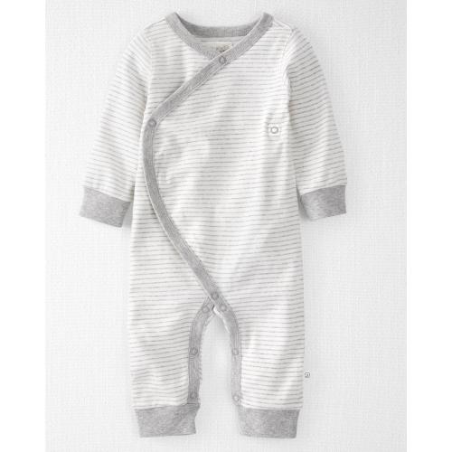 Baby Organic Cotton Sleep & Play Pajamas - Style,Gray