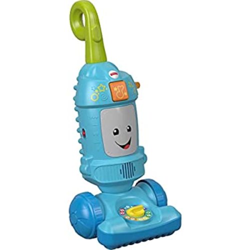 Fisher-Price Laugh & Learn Toddler Toy Vacuum, Push Toy with Lights Music and Educational Songs, Light-Up Learning