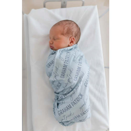 Personalized Baby Name Swaddle Blanket