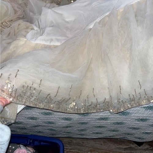 Pottery Barn marigold crib skirt