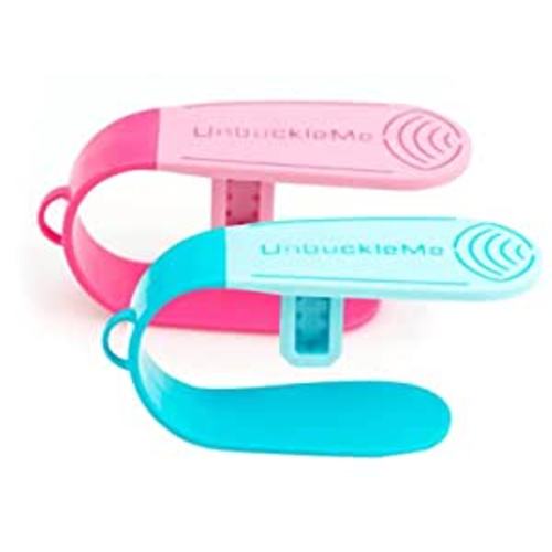 Amazon.com : UnbuckleMe Car Seat Buckle Release Tool (As Seen on Shark Tank) - Easy Opener Aid for Arthritis, Long Nails, Older Kids - Button pusher for infant, toddler, convertible car seats (2 Pack, Blue & Pink) : Baby