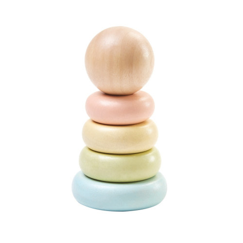 Wooden Baby Toys - Pastel Stacking Ring