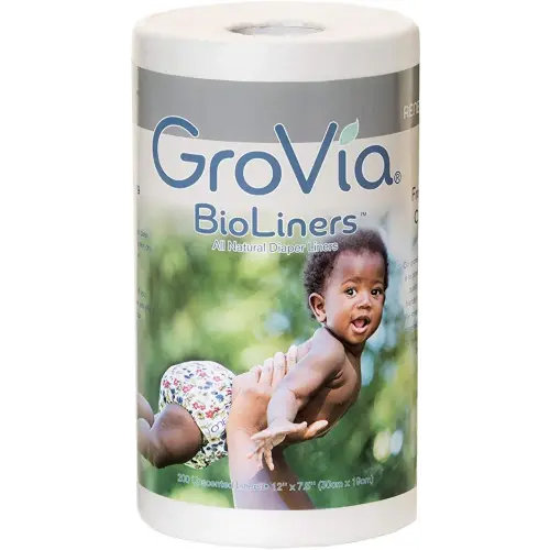 Diaper Liners – GroVia BioLiners – All Natural and Unscented for Natural Parenting – Breathable – Chlorine-Free – 200 Count