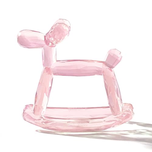Miraloop Crystal Baby Teethers for Teething Relief, Silicone Teething Toys for 3-6 Months, Hand Teether for Infants, Prevent Choking & Odorless (Rose Quartz)