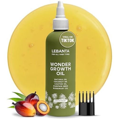 Batana Oil For Hair Growth - 100% Pure, Raw & Natural Blend With Organic Castor, Pumpkin Seed, Coconut and Rosemary Oil - Thicker, Stronger Hair For Men & Women Scalp (1 Pack)