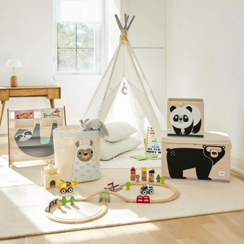 3 Sprouts - Book Shelf - Kids Book Rack Organizer - Baby Room Bookcase, Sloth & Reviews | Wayfair