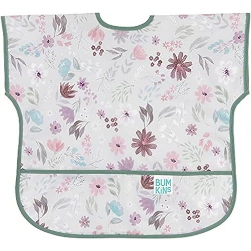 Bumkins Bibs - Toddler Bibs, Waterproof, Large for 1-3 Years, Short Sleeve