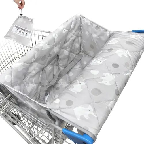 Shopping Cart Cover for Baby Unicorn Castle 2-In1 High Chair Cover Universal Fit Grocery Cart Cover for Baby Girl Shopping Cart Seat Covers Machine-Washable