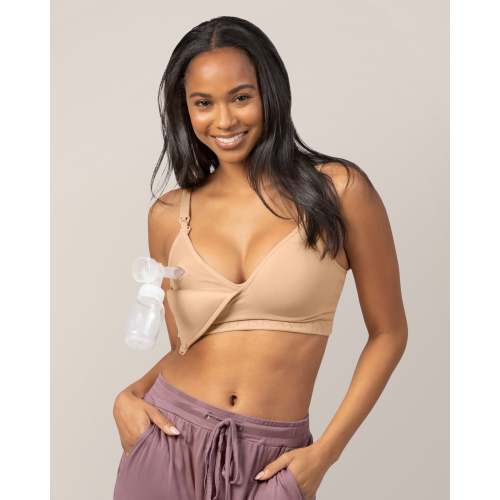 Signature Sublime® Contour Hands-Free Pumping & Nursing Bra | Beige - Kindred Bravely