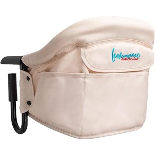 Hook on High Chair,High Chair for Babies and Toddlers 6-36 Months,Portable and Foldable High Chair for Home and Travel-Includes Storage Bag(Khaki)
