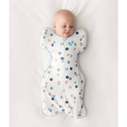 Swaddle Up™ 1.0 TOG Cotton White Colourful Spots