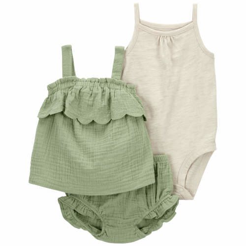 Baby 3-Piece Little Short Set - Style,Green