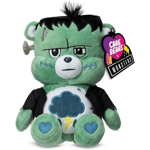 Care Bears Universal Monsters 9" Fun Size Plush - Grumpy Bear as Frankenstein - Soft, Huggable Plushie, Stuffed Animal for Girls and Boys, Ages 4+
