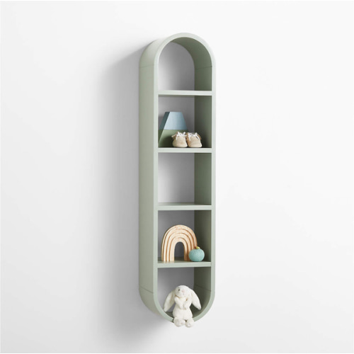 Mallory Kids Large Sage Green Wall Shelf