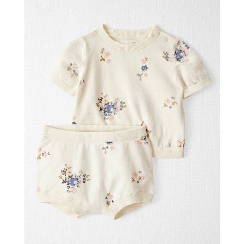 Little Planet By Carter's Organic Baby Girls' Sweater Set - 12m